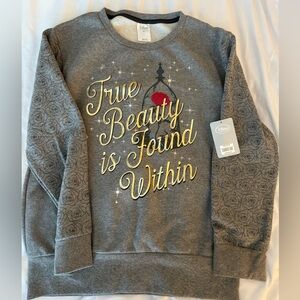 New with tags- Disney Beauty and the Beast sweatshirt